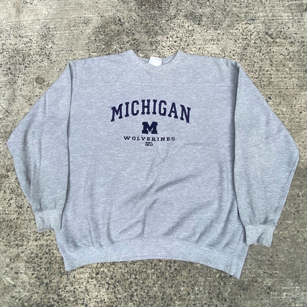 Vintage 90s Y2k Michigan Wolverines NCAA Crewneck Sweatshirt